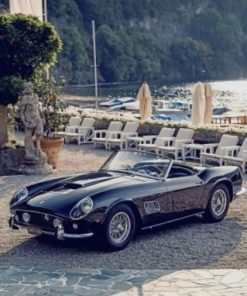 Black Ferrari 250 paint by numbers