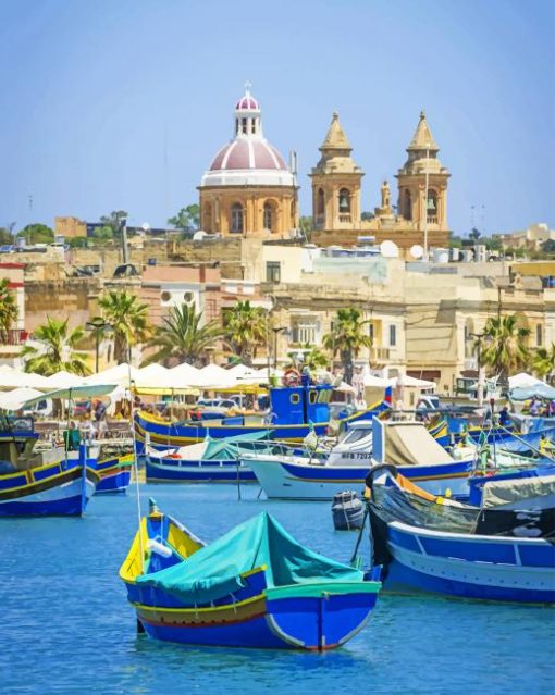 Malta Marsaxlokk Paint By Numbers