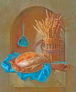 Bread Still Life paint by numbers