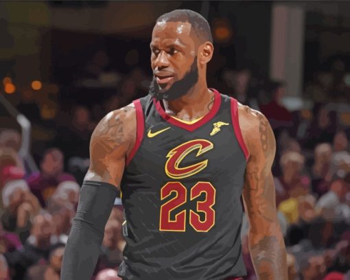 Cavaliers Basket Player Paint By Numbers
