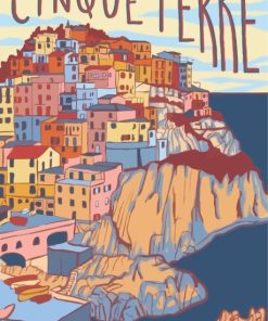 Cinque Terre Italy Paint By Numbers