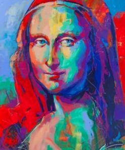 Colorful Mona Lisa paint by numbers