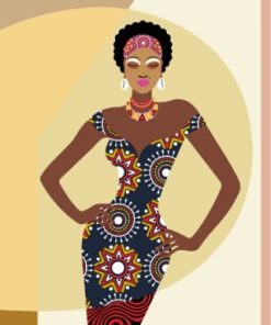 Cool African Woman paint by numbers