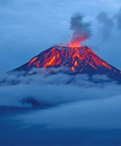 Tungurahua Volcano paint by numbers