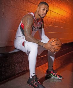 Damian Lillard Basketball Paint By Numbers