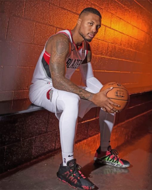 Damian Lillard Basketball Paint By Numbers