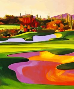 Desert Golf Course Paint By Numbers