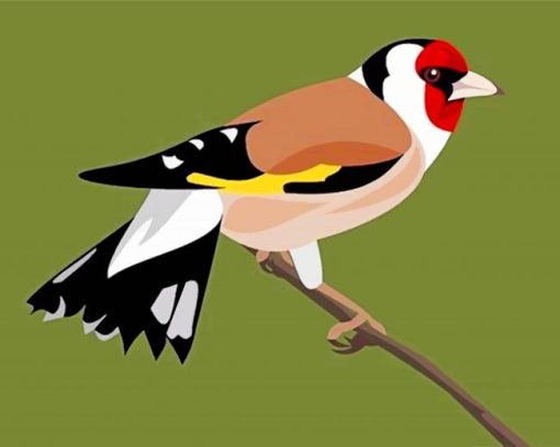 European Goldfinch Paint By Numbers