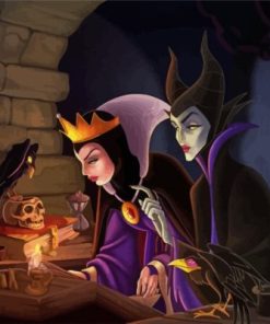 Evil Queen And Maleficent paint by numbers