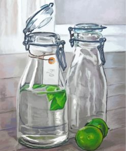 Glass Bottles Paint By Numbers