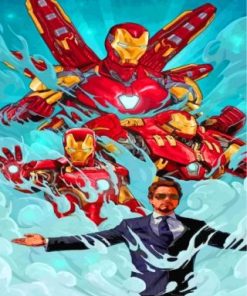 Iron Man Avengers paint by numbers