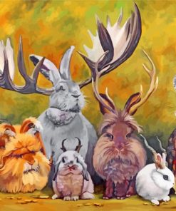 Jackalopes Of The World Paint By Numbers