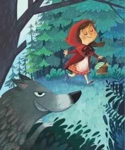 Little Red Riding Hood Paint By Numbers