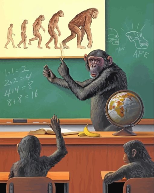 Monkeys Class Paint By Numbers