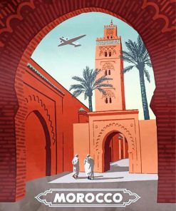 Morocco Illustration Paint By Numbers