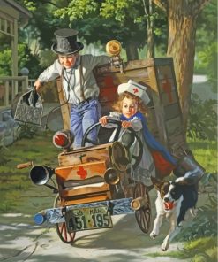 Naughty Siblings Paint By Numbers