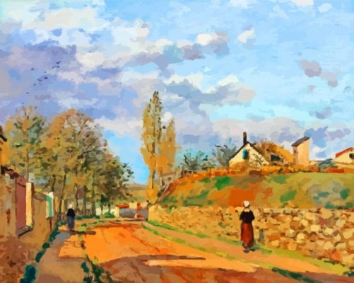 Pissarro Rue de Beaujour Paint by numbers