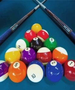 Pool Balls Paint By Numbers