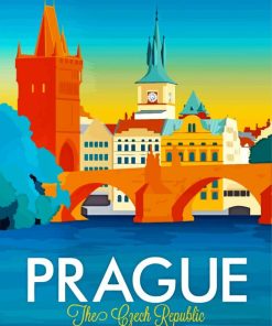 Prague Illustration paint by numbers