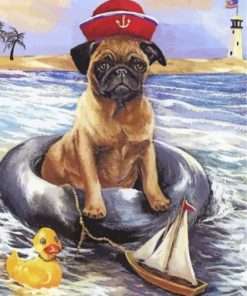 Pug Puppy Paint By Numbers