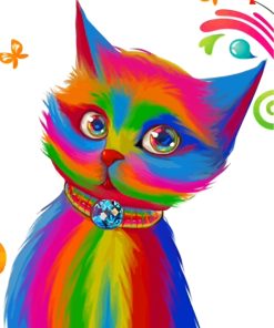 Rainbow Cat Paint By Numbers