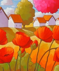 Red Poppies Paint By Numbers