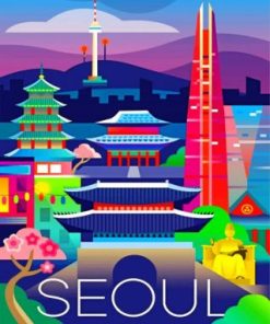 Seoul Asia Paint by numbers