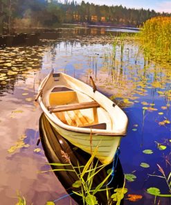 Small Fishing Boat Paint By Numbers