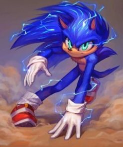 Sonic The Hedgehog paint by numbers