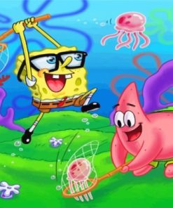 SpongeBob And Patrick Paint By Numbers