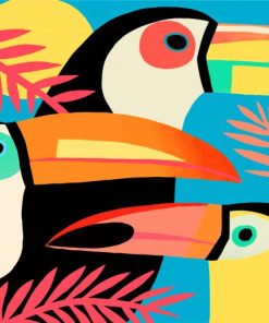 Toucans Birds Paint By Numbers