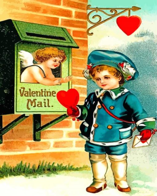 Valentine Mail Paint By Numbers