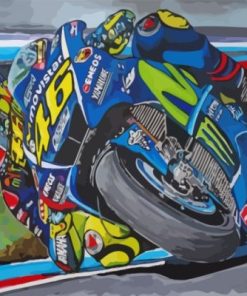 Valentino Rossi Driver Paint By Numbers