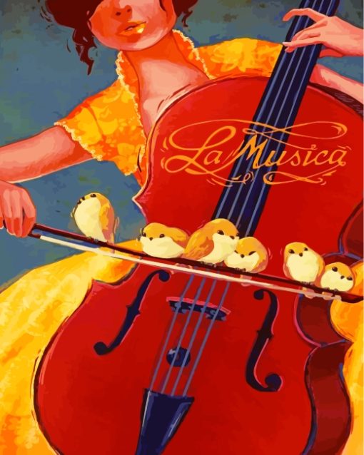 Aesthetic Violinist Paint By Numbers