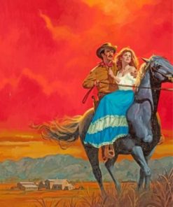 Wild West Couple paint by numbers