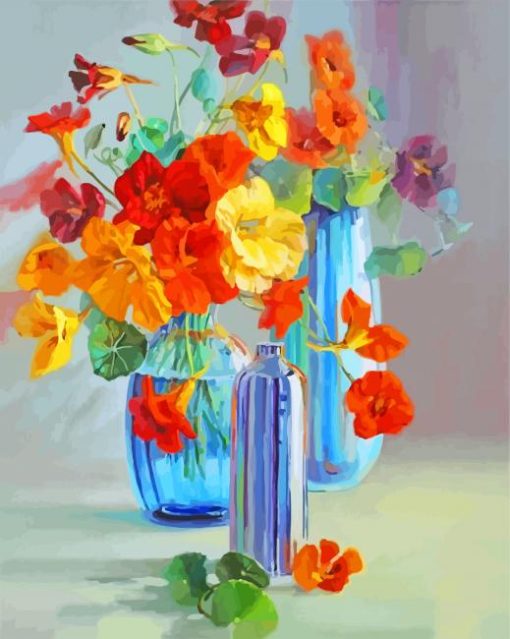 Aesthetic Flowers Vase Paint By Numbers