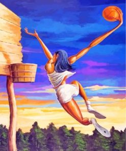 Basketball Player Paint By Numbers