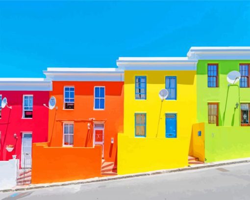 Bo Kaap Cape Town Paint By Numbers