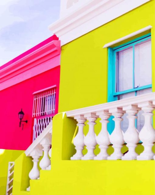 Bo Kaap Colored Walls Paint By Numbers