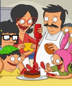 Bobs Burgers Family paint By Numbers