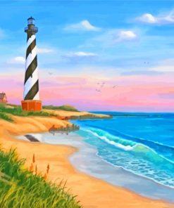 Cape Hatteras Seascape Paint By Numbers