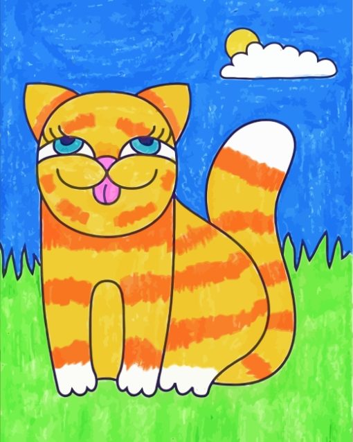 Cartoon Cat Paint By Numbers