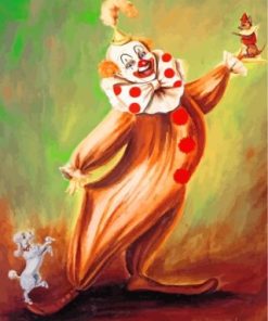 circus clown Paint by numbers