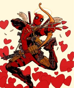 Deadpool In Love Paint By Numbers