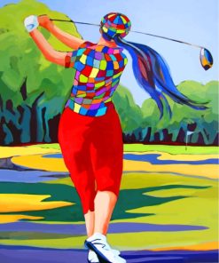 Golf Player Paint By Numbers