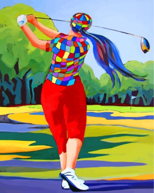 Golf Player Paint By Numbers