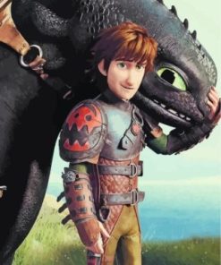 How To Train Your Dragon paint By Numbers