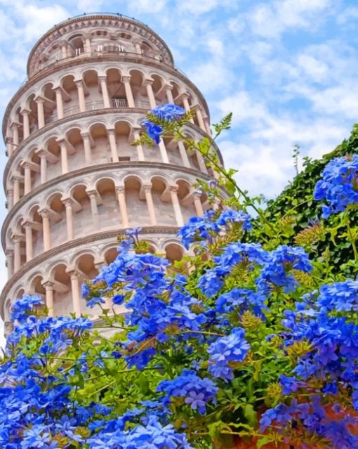 Leaning Tower Pisa Paint By Numbers