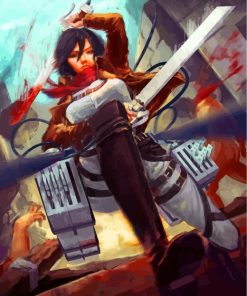 Mikasa Ackerman Paint By Numbers