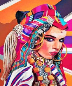 Moroccan Amazigh Woman Paint By Numbers